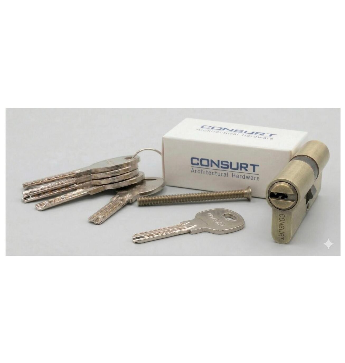 Consurt Cylinder 9cm/90mm, Two Side Keys