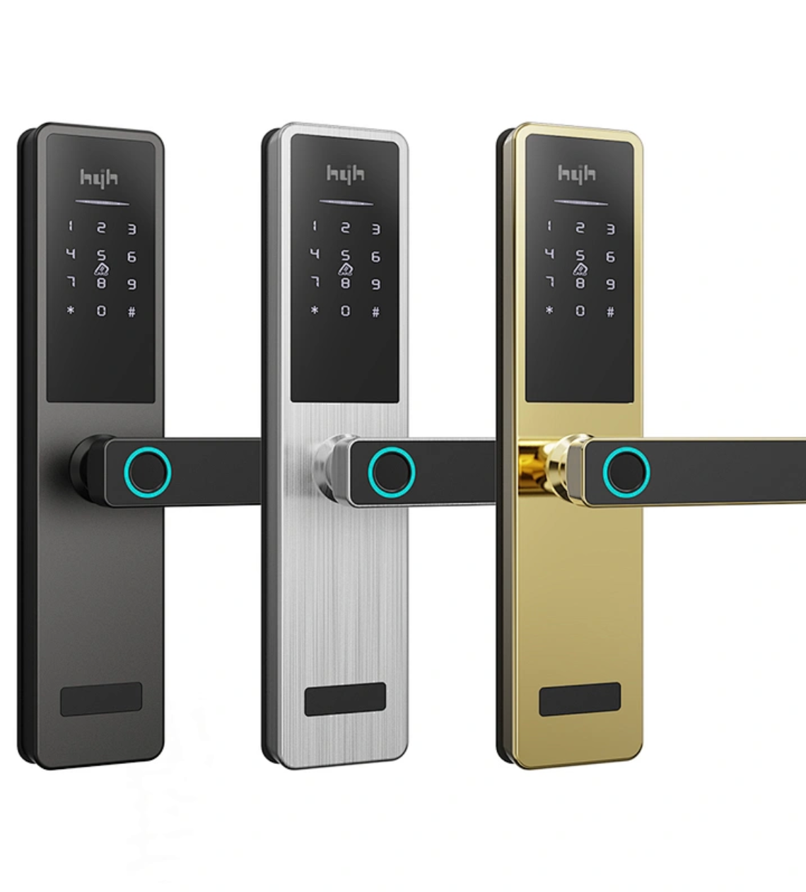 HYH Smart Lock HC-Q2 Series - App, FIngerprint, Passcode, Card, Key